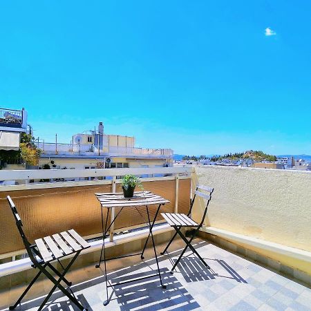 Wsd Luxury Stylish 1Bd Apt With City View Balcony アテネ エクステリア 写真