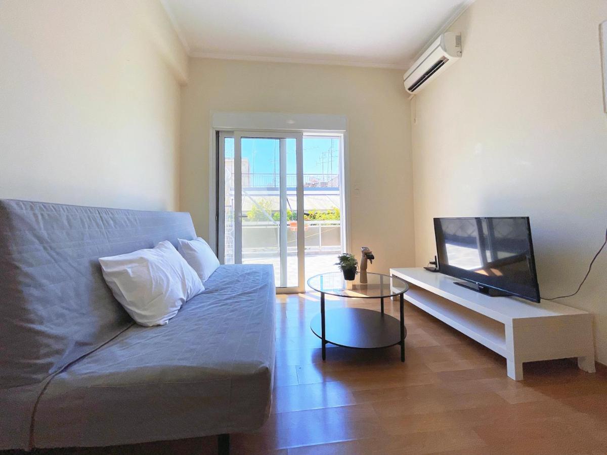 Wsd Luxury Stylish 1Bd Apt With City View Balcony アテネ エクステリア 写真