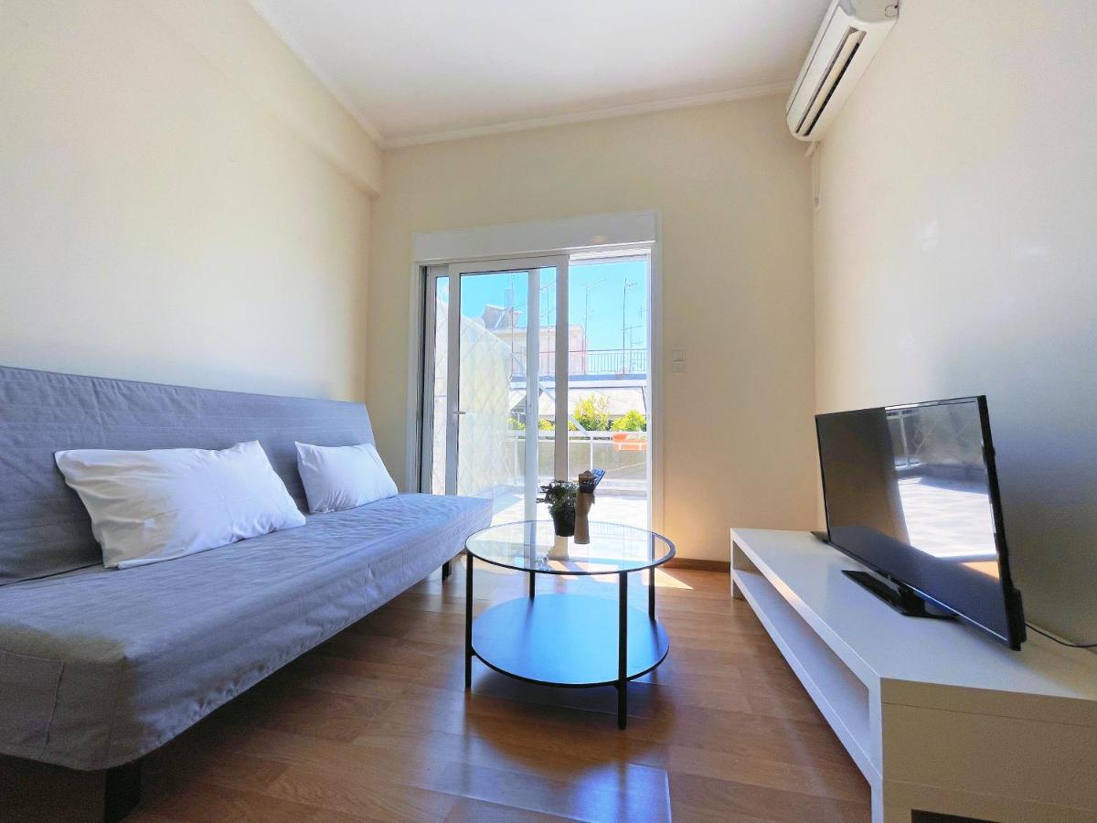 Wsd Luxury Stylish 1Bd Apt With City View Balcony アテネ エクステリア 写真
