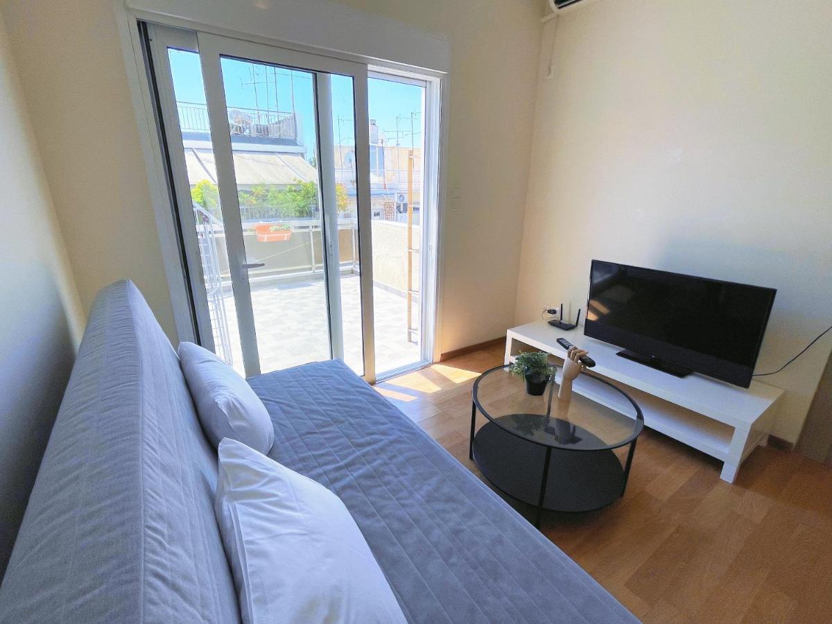 Wsd Luxury Stylish 1Bd Apt With City View Balcony アテネ エクステリア 写真