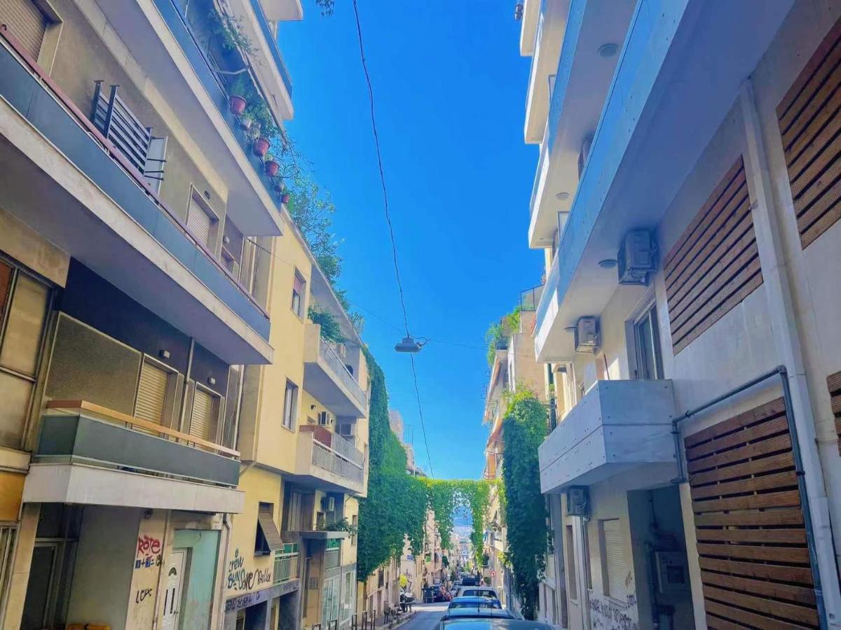 Wsd Luxury Stylish 1Bd Apt With City View Balcony アテネ エクステリア 写真