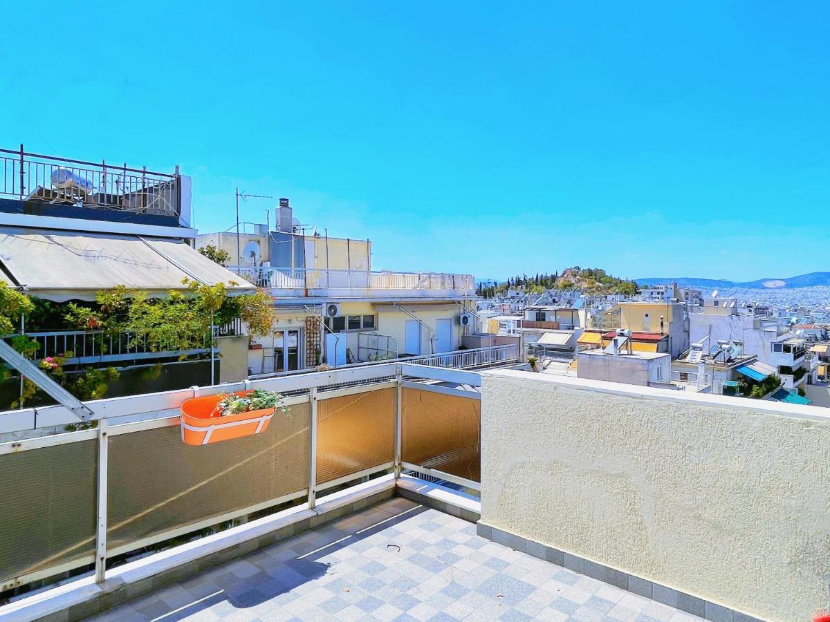Wsd Luxury Stylish 1Bd Apt With City View Balcony アテネ エクステリア 写真